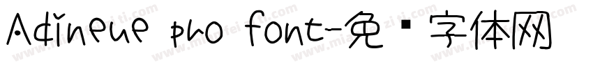 Adineue pro font字体转换